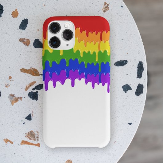 Regenboog Slijm Verf Druppels Kleurrijk Case-Mate iPhone Case