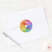 REGENBOOG SLINKY RING RONDE STICKER (Envelop)