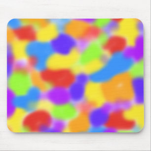 regenboog slokt abstract ontwerp op muismat