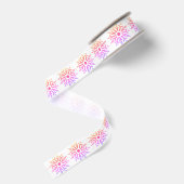 Regenboog Sneeuwvlok Grosgrain Lint (Achterkant)