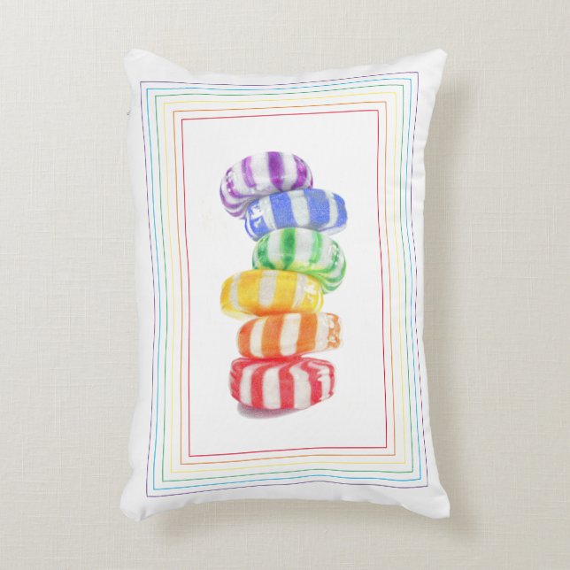 REGENBOOG SNOEP 12x16 Accentkussen Accent Kussen (Voorkant(Verticaal))