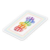 REGENBOOG SNOEP 3x4 Flexible Magnet Magneet (Linkerzijde)