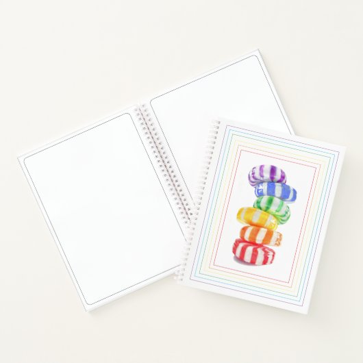 REGENBOOG SNOEP 8.5x11 Spiraal Notitieboek (Binnen)