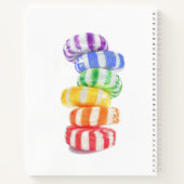 REGENBOOG SNOEP 8.5x11 spiraalvormig Notitieboek + (Achterkant)