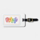 REGENBOOG SNOEP BAGAGELABEL (Voorkant horizontaal)
