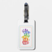 REGENBOOG SNOEP BAGAGELABEL (Achterkant verticaal)