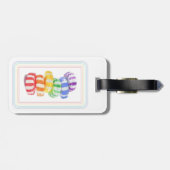 REGENBOOG SNOEP BAGAGELABEL (Achterkant horizontaal)