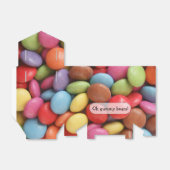regenboog snoep - cadeau doos bedankdoosjes (Uitgevouwen)