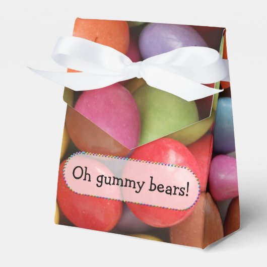 regenboog snoep - cadeau doos bedankdoosjes (Voorkant Zijde)