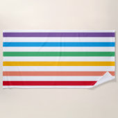 Regenboog snoep gestreepte strandlaken (Voorkant)