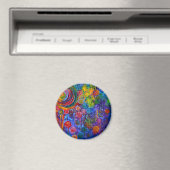 Regenboog Snoep Kleurrijke wervelingen Art Design Magneet (Insitu (Vaatwasser))