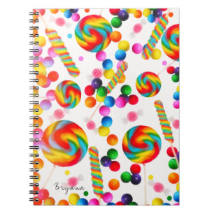 Regenboog Snoep Zoete Aangepaste Candyland Journaa Notitieboek