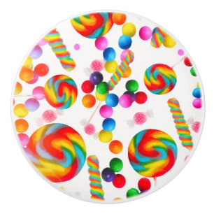 Regenboog Snoep Zoete Suiker Lolly's Huis Decorati Keramische Knop
