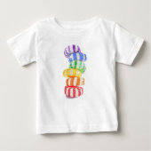 REGENBOOG SNOEPJE Baby T-shirt (Voorkant)