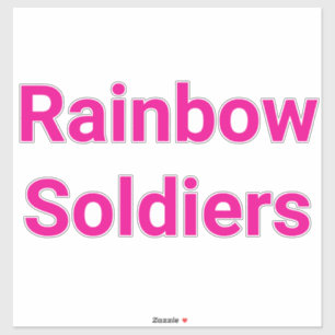 Regenboog Soldaten Gay Rechten Hankamer Artjunkhau Sticker
