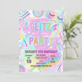 Regenboog Spa Feest Glow Make-up Verwennen Verjaar Kaart (Staand voorkant)