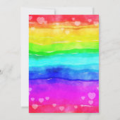 Regenboog sparen de Datum Save The Date (Achterkant)