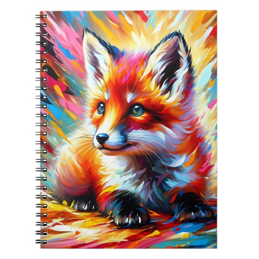 Regenboog Spark Fox Notitieboek (Voorkant)
