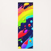 Regenboog Spat Kunst Yogamat (Voorkant)
