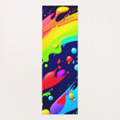 Regenboog Spat Kunst Yogamat (Achterkant)
