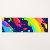 Regenboog Spat Kunst Yogamat (Voorkant (horizontaal))