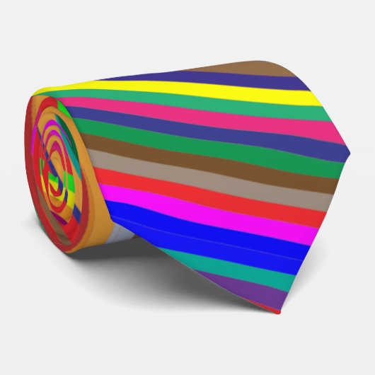 regenboog, spectrum stropdas (Opgerold)