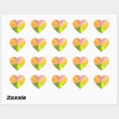 Regenboog Spectrum van Kleur Hart Sticker (Vel)