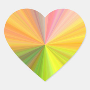 Regenboog Spectrum van Kleur Hart Sticker
