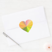 Regenboog Spectrum van Kleur Hart Sticker (Envelop)