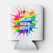 Regenboog Spetter Pride Maand Design Blikjeskoeler (Achterkant)