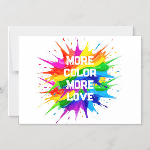 Regenboog Spetter Pride Maand Design Magnetische Uitnodiging