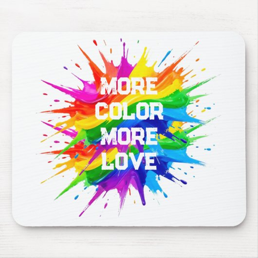 Regenboog Spetter Pride Maand Design Muismat (Voorkant)