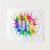 Regenboog Spetter Pride Maand Design Wandkleed (Voorkant (horizontaal))