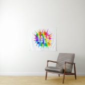 Regenboog Spetter Pride Maand Design Wandkleed (In Situ (horizontaal))