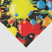 Regenboog Spetter Verf Druppels PD Tissuepapier (Detail)