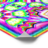 Regenboog Spiraal Diamant Poster (Hoek)