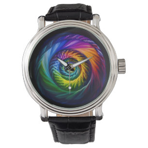 Regenboog Spiraal Naar Buiten Horloge