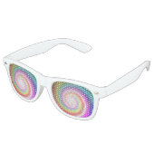 regenboog spiraal partij tinten retro zonnebril (Gekanteld)
