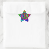 Regenboog Spiraal Ster Sticker (Tas)