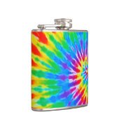 Regenboog spiraal Stropdas-kleurstof kolf Heupfles (Rechts)