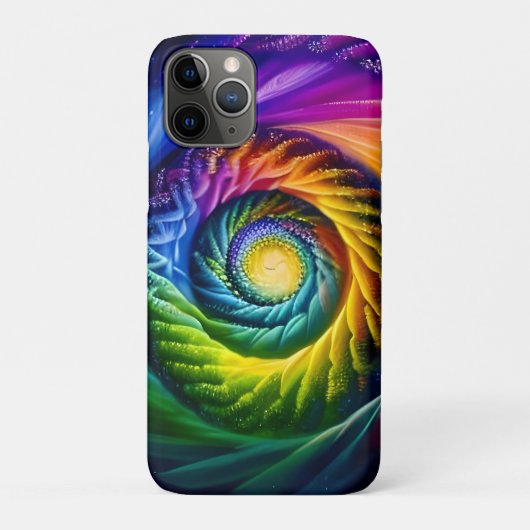 Regenboog spiraal uit Case-Mate iPhone case (Achterkant)