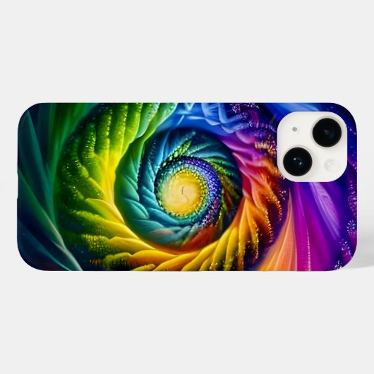 Regenboog Spiraal Uit Case-Mate iPhone Case (Achterkant (horizontaal))