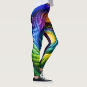 Regenboog spiraal uit leggings (Rechts)