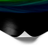 Regenboog spiraal uit perfect poster (Hoek)