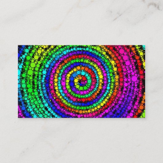 Regenboog Spiraal Visitekaartje (Voorkant)