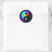 Regenboog Spiraal Yin Yang Sticker (Tas)