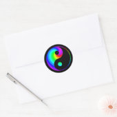 Regenboog Spiraal Yin Yang Sticker (Envelop)