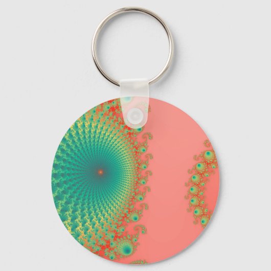 Regenboog Spirole Sleutelhanger (Voorkant)