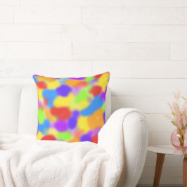 Regenboog Splodges Abstract Ontwerp - Kussen