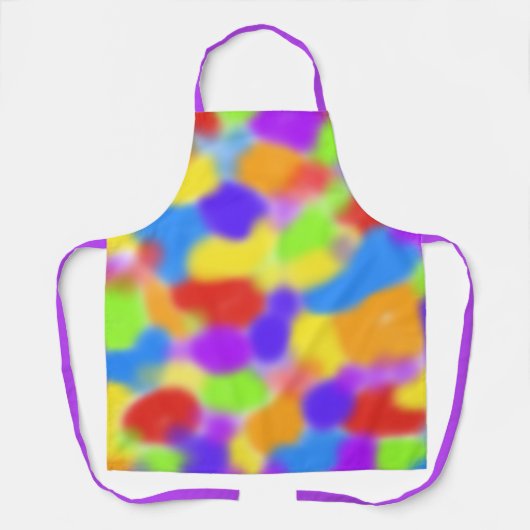  Regenboog Splodges Abstract Ontwerp - Schort (Voorkant)